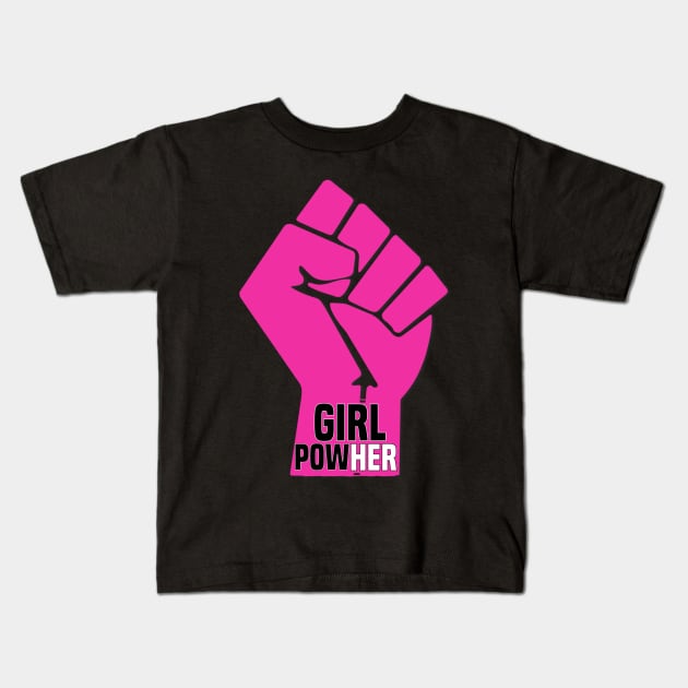 Girl PowHer Kids T-Shirt by FirstTees